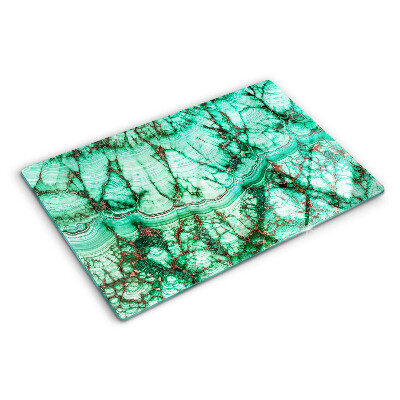 Szklana deska do krojenia Marmur w odcieniach zieleni