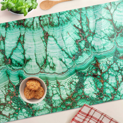Snijplanken glas Marmer in groene tinten