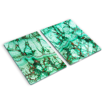 Snijplanken glas Marmer in groene tinten