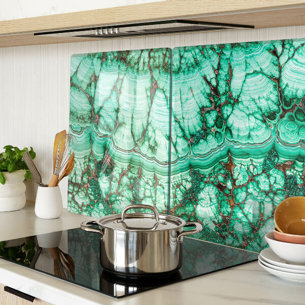 Szklana deska do krojenia Marmur w odcieniach zieleni