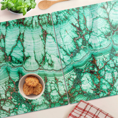 Szklana deska do krojenia Marmur w odcieniach zieleni