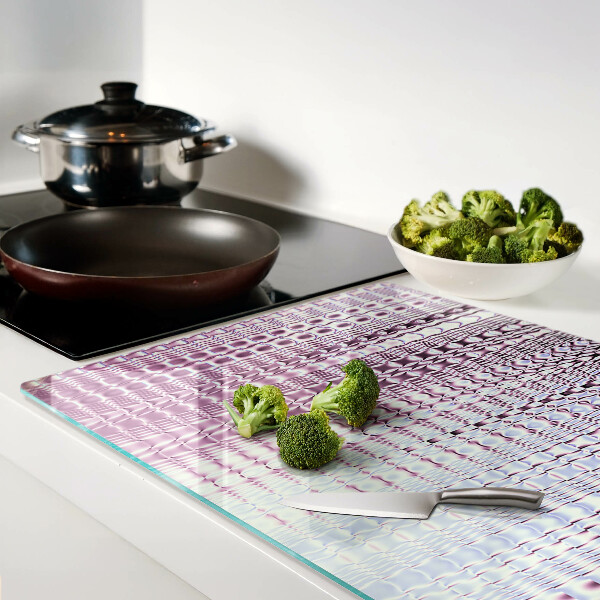 Szklana deska kuchenna Fale w odcieniach różu