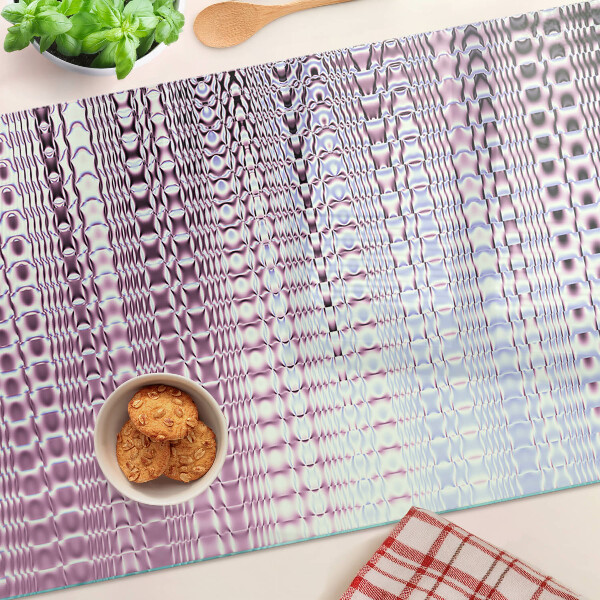 Szklana deska kuchenna Fale w odcieniach różu