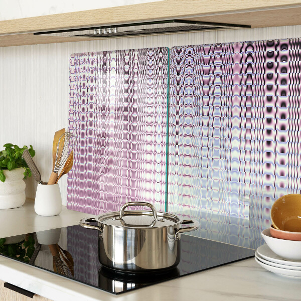 Szklana deska kuchenna Fale w odcieniach różu