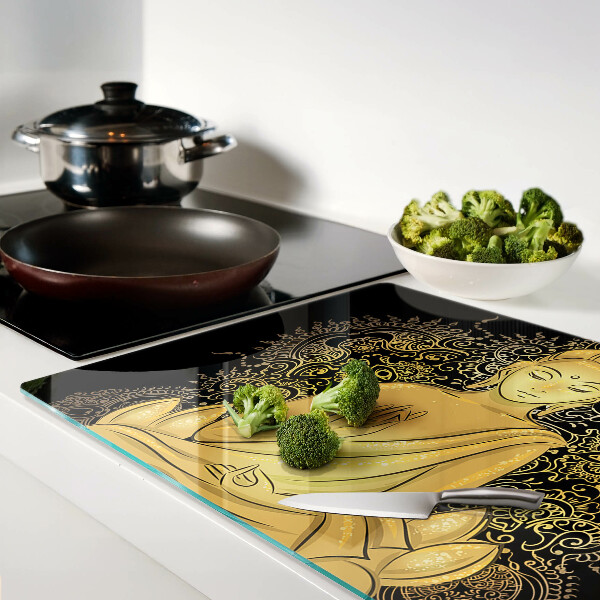 Szklana deska kuchenna Buddha w medytacji