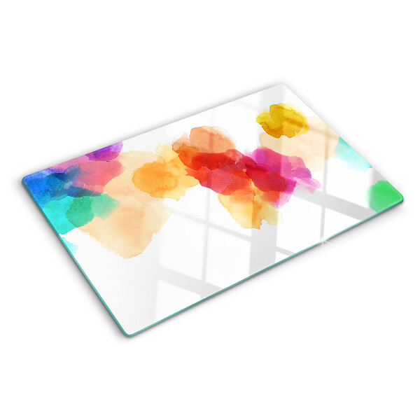 Glazen snijplanken Kleurrijke aquarelvlekken