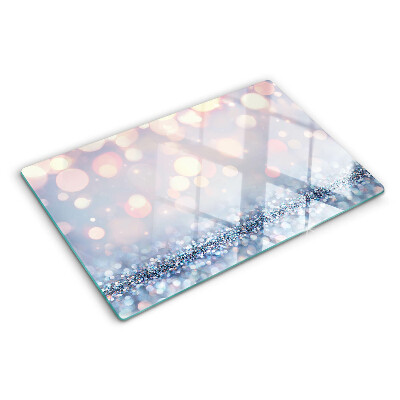 Szklana deska do krojenia Błyszczące światła z diamentowym akcentem