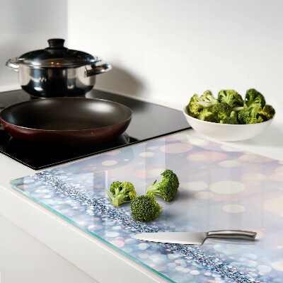 Szklana deska do krojenia Błyszczące światła z diamentowym akcentem