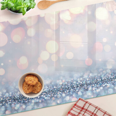 Szklana deska do krojenia Błyszczące światła z diamentowym akcentem