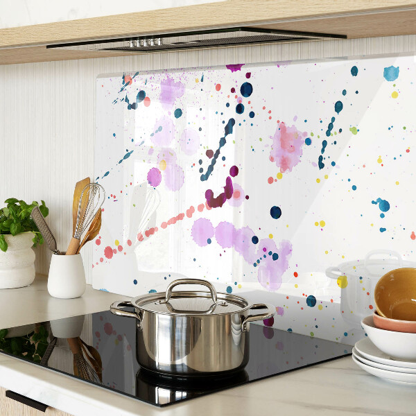 Szklana deska do krojenia Plamy farby w stylu abstrakcyjnym