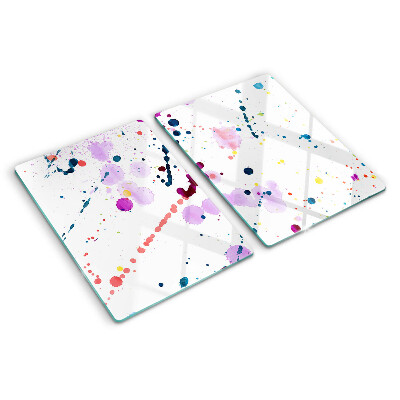 Szklana deska do krojenia Plamy farby w stylu abstrakcyjnym