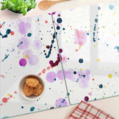 Szklana deska do krojenia Plamy farby w stylu abstrakcyjnym