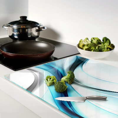 Glazen snijplanken Golven in verschillende tinten blauw