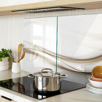 Snijplanken van glas Abstracte golven in beigetinten