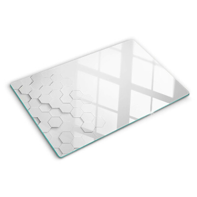 Snijplanken glas Zeshoeken in grijstinten