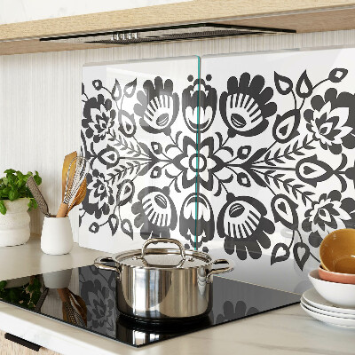 Glazen snijplanken Bloemenmotief in volksstijl