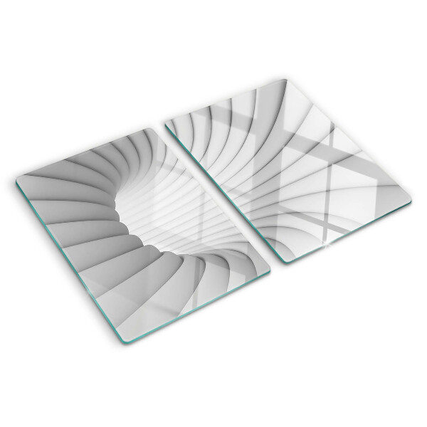 Szklana deska do krojenia Wnętrze spiralne