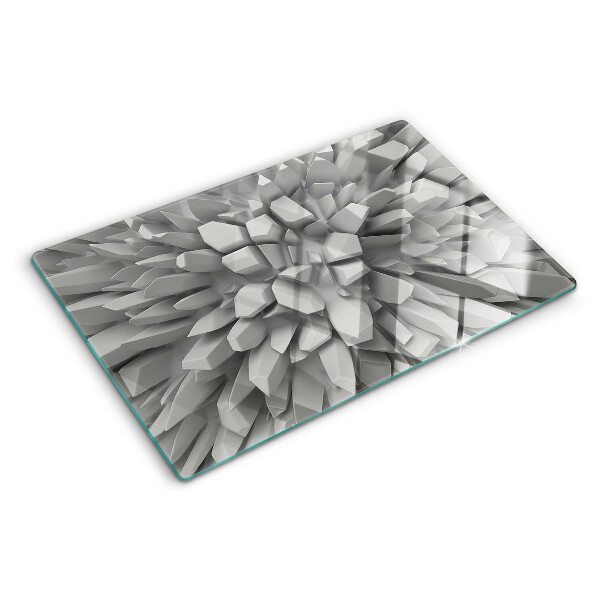 Glazen snijplanken Kristalstructuren in grijstinten
