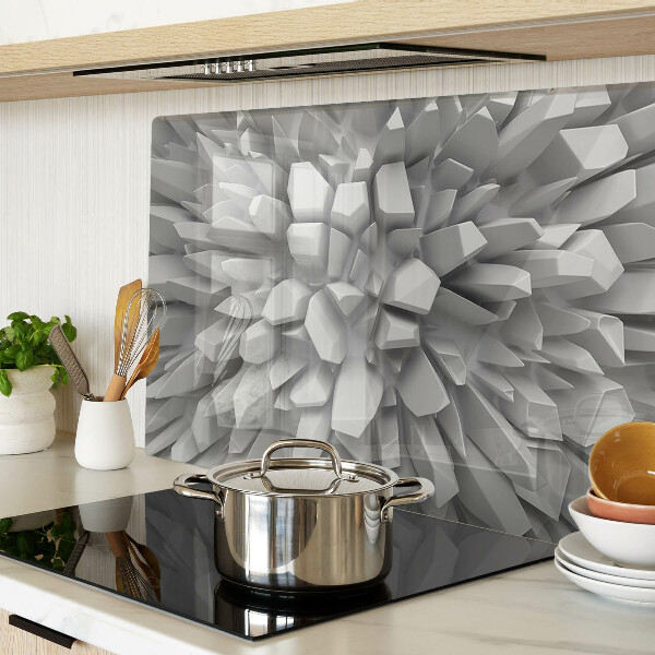 Glazen snijplanken Kristalstructuren in grijstinten