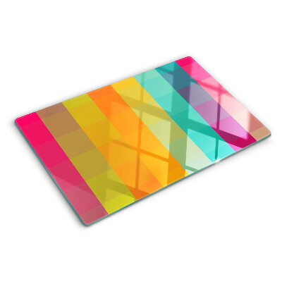Snijplanken glas Kleurrijke geometrie met kleurovergang