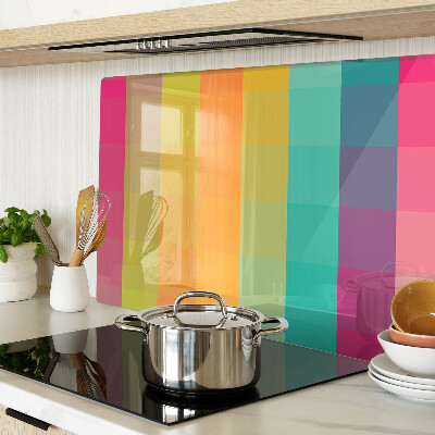 Szklana deska kuchenna Kolorowa geometria z gradientem