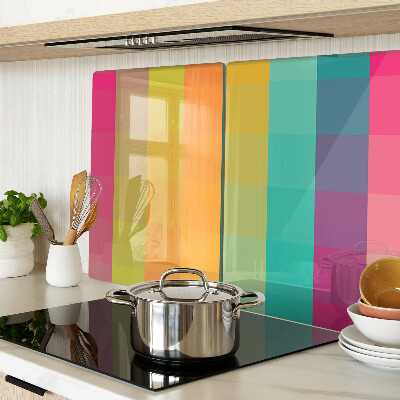 Snijplanken glas Kleurrijke geometrie met kleurovergang