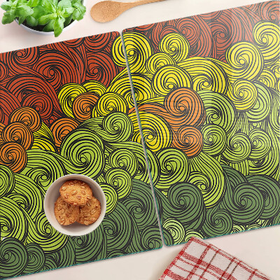 Deska kuchenna szklana Zawirowania kolorów