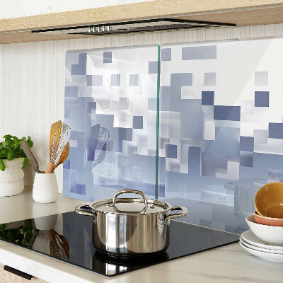 Snijplanken glas Geometrische patronen in blauwe tinten