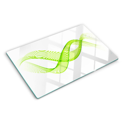Szklana deska do krojenia Fale w odcieniach zieleni