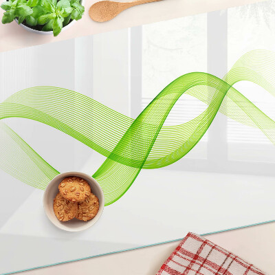 Glazen snijplanken Golven in verschillende tinten groen