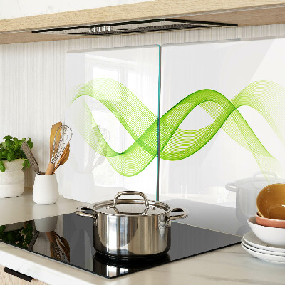 Szklana deska do krojenia Fale w odcieniach zieleni