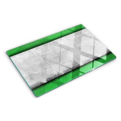 Szklana deska do krojenia Zielono szare kreski