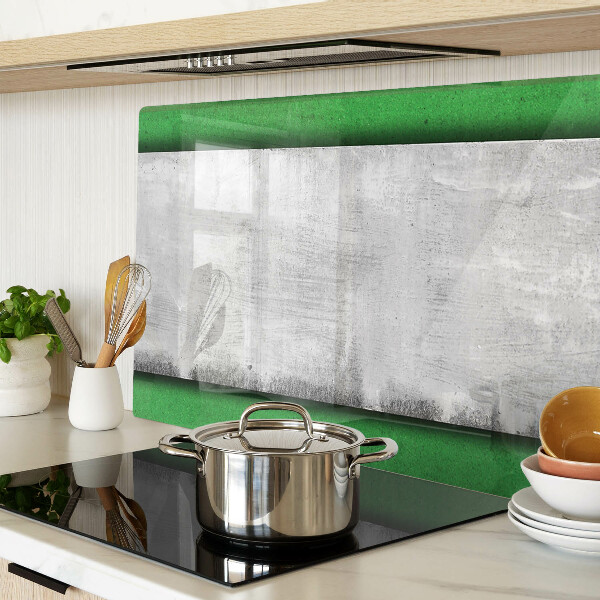 Snijplanken van glas Groene en grijze lijnen