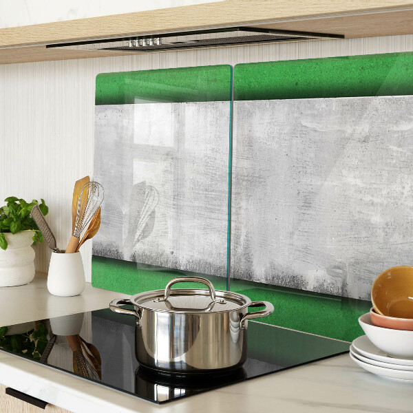 Snijplanken van glas Groene en grijze lijnen