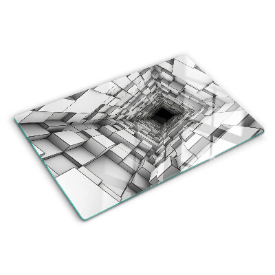 Glazen snijplanken 3D kubusdoolhof