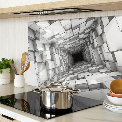 Glazen snijplanken 3D kubusdoolhof