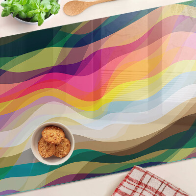 Deska kuchenna szklana Abstrakcyjne fale kolorów