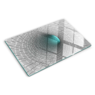 Snijplanken van glas 3D-tunnel met diepte-effect