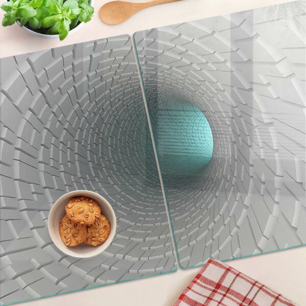 Szklana deska do krojenia Tunel 3D z efektem głębi