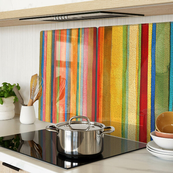 Glazen snijplanken Kleurrijke abstracte strepen