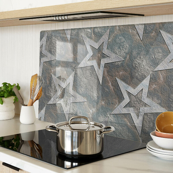 Deska kuchenna szklana Gwiazdy na tle tekstury