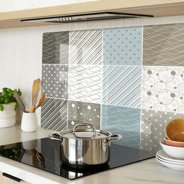 Szklana deska do krojenia Geometryczne wzory i linie