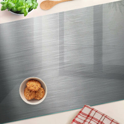 Szklana deska do krojenia Metaliczny efekt szczotkowanej stali