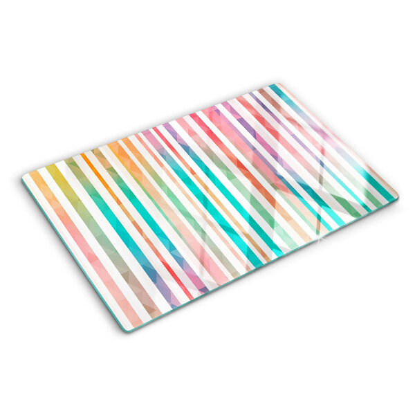 Deska kuchenna szklana Kolorowe paski w odcieniach tęczy