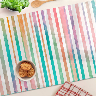 Deska kuchenna szklana Kolorowe paski w odcieniach tęczy