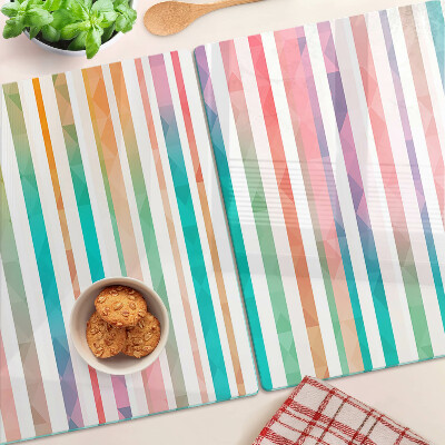 Deska kuchenna szklana Kolorowe paski w odcieniach tęczy