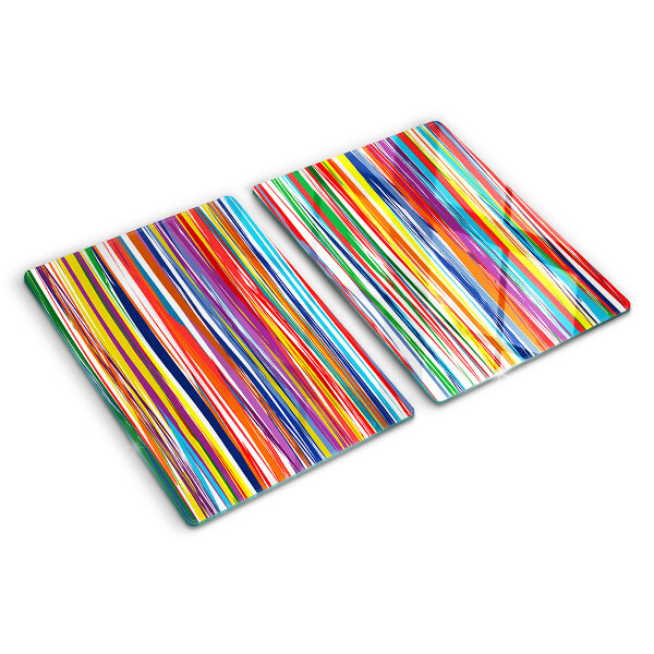 Deska kuchenna szklana Kolorowe paski w różnych odcieniach