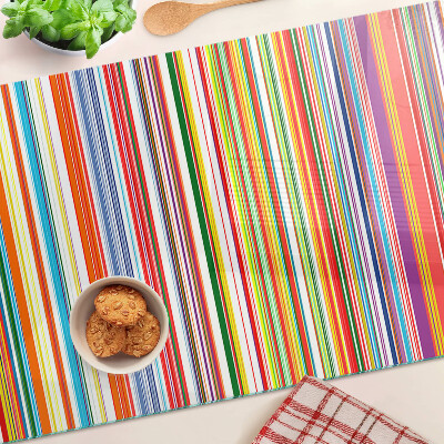 Deska kuchenna szklana Kolorowe paski