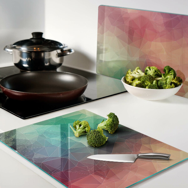 Szklana deska do krojenia Abstrakcyjny wzór geometryczny