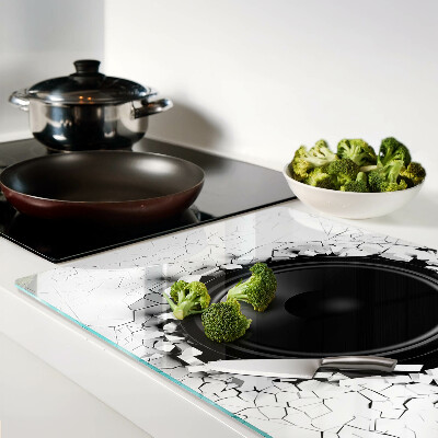 Szklana deska do krojenia Głośnik w rozbitym murze